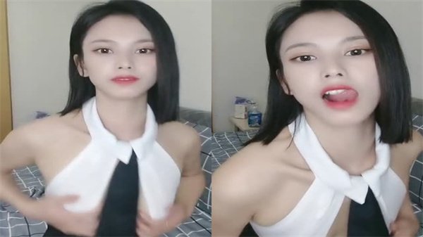 短发俏丽苗条御姐 淫语呻吟挑逗互动 假屌激情自慰玩弄骚穴