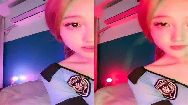 黑丝苗条美乳骚妹子淫叫连连勾魂互动，超近特写掰开粉嫩肉穴任由道具狂插