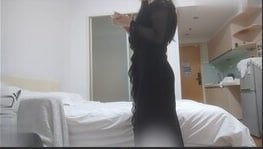 酒店狂操！黑色长裙极品外围女，巨乳蜜鲍紧致到销魂内射